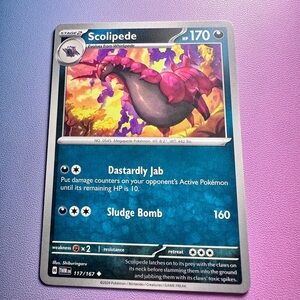 scolipede - 117/167 (uncommon) — pokemon: twilight masquerade